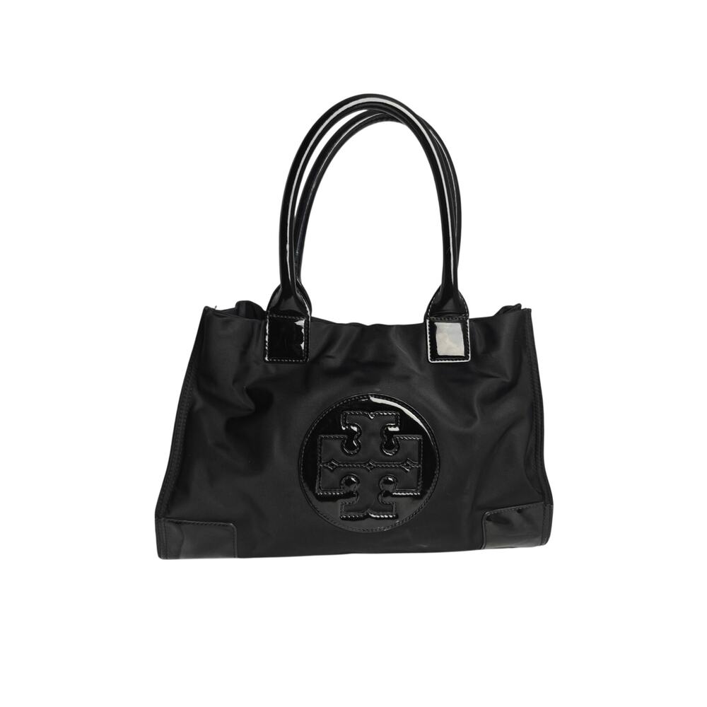 Tory Burch ELLA Nylon and Patent Leather Tote PERFECT SUMMER BAG!